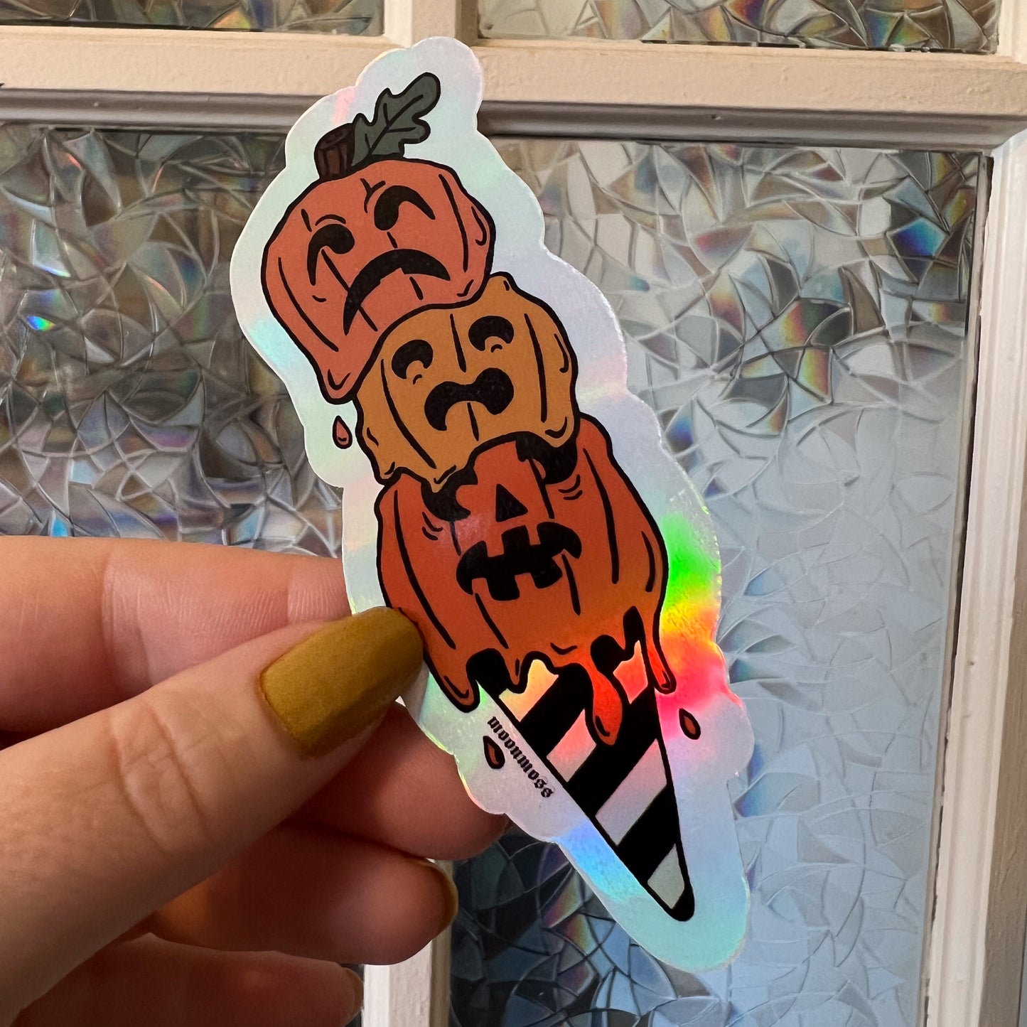 Pumpkin Ice Cream Sticker