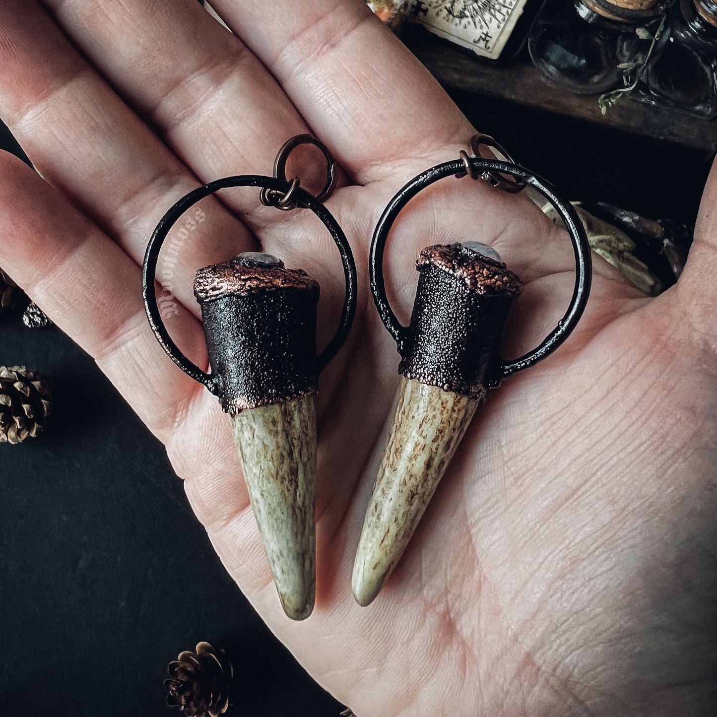 Moonstone Antler Set