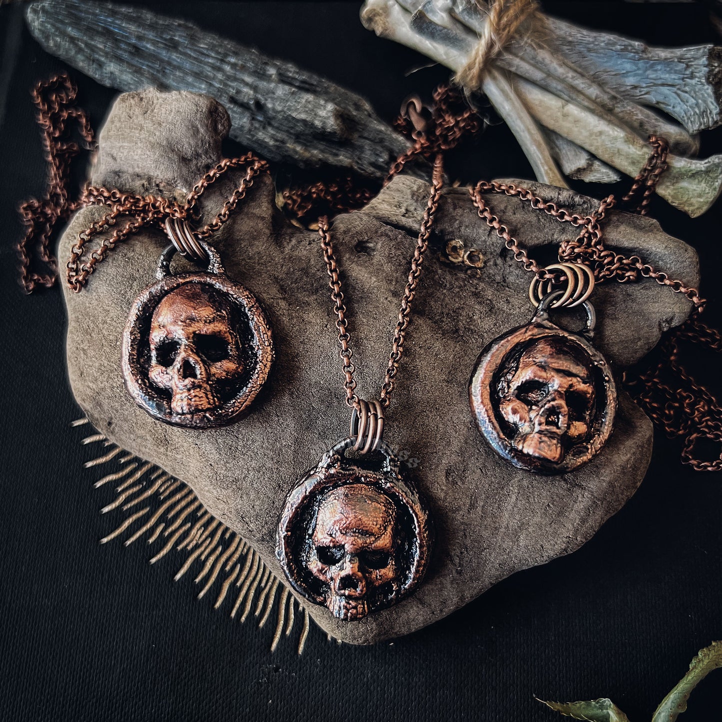 Skull Coin Necklace