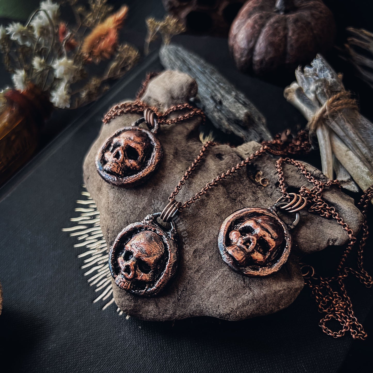 Skull Coin Necklace