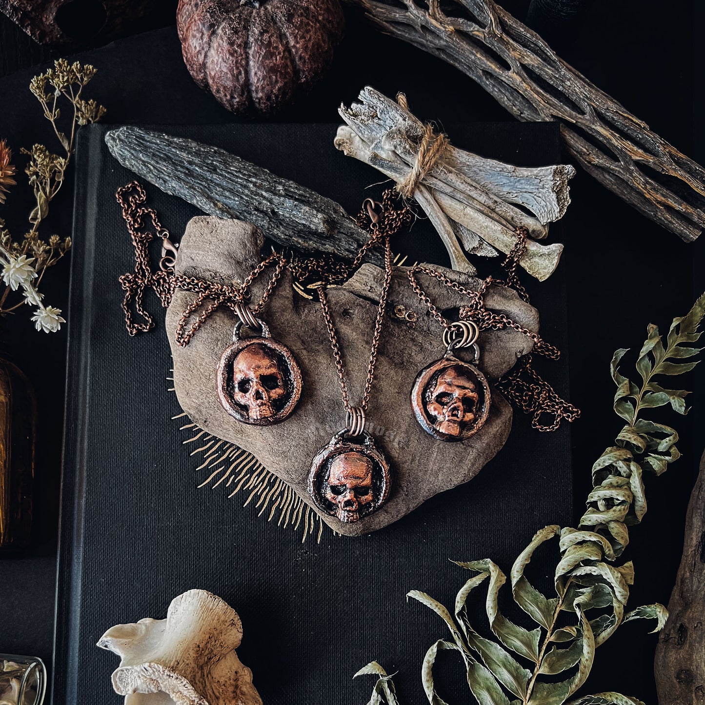 Skull Coin Necklace
