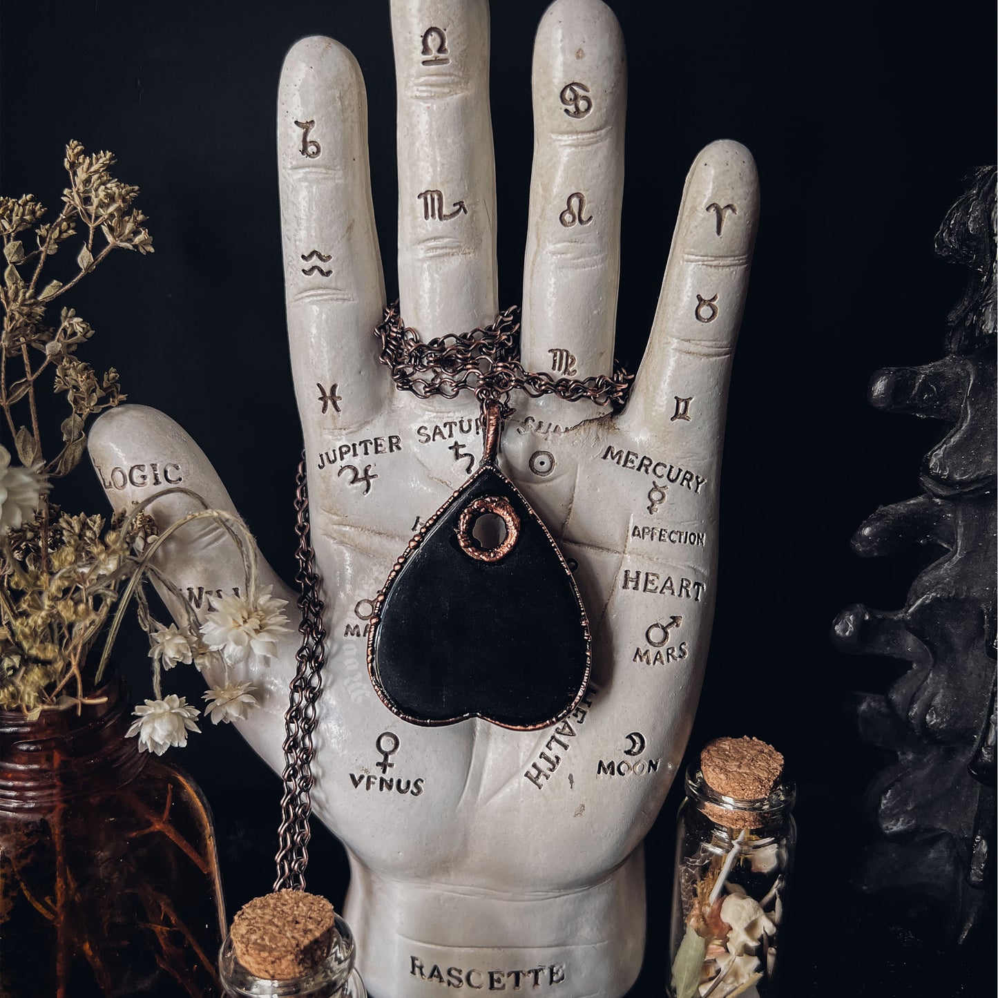 Skull and Vines Planchette
