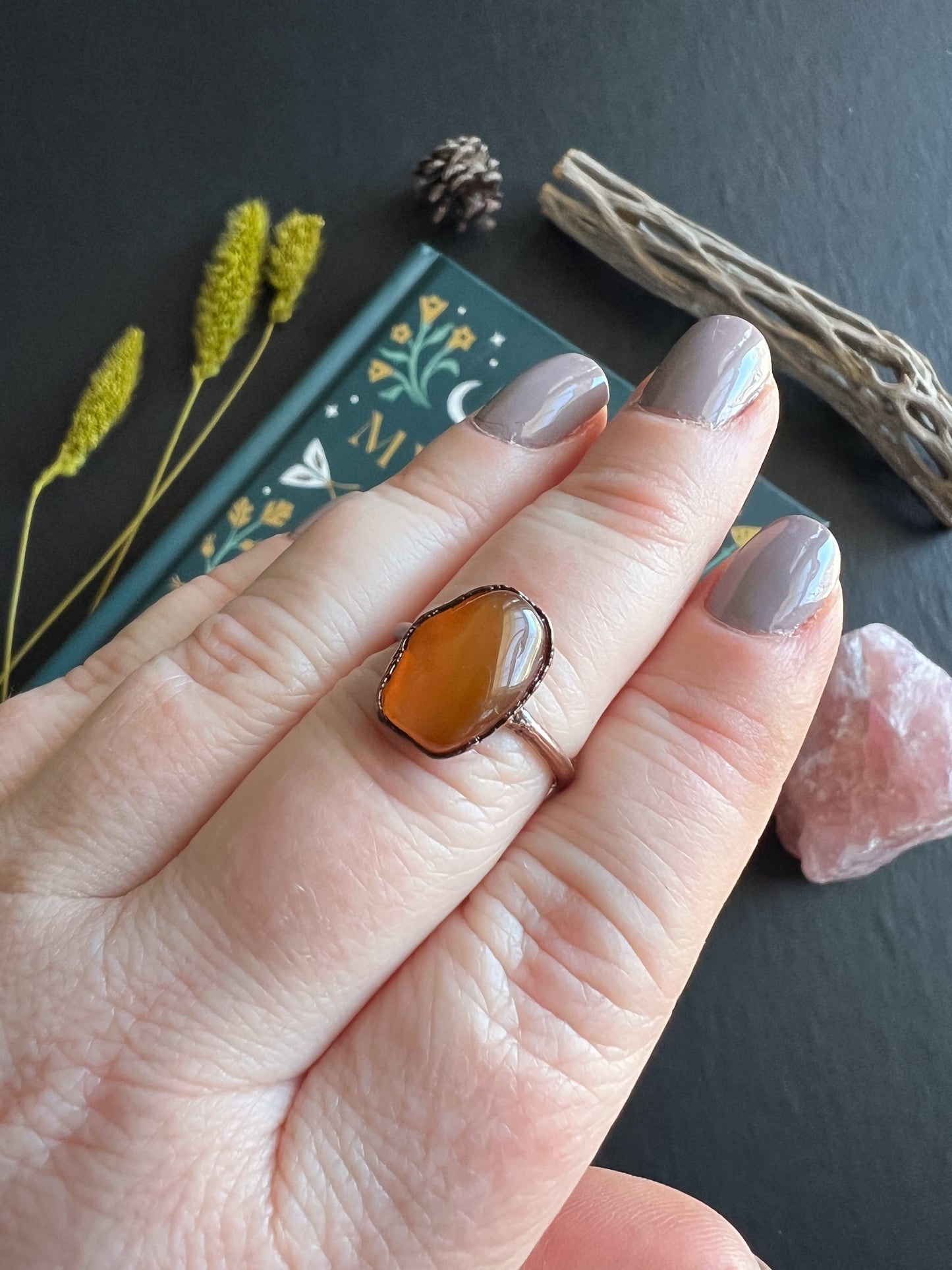 Carnelian Ring Size 7.75