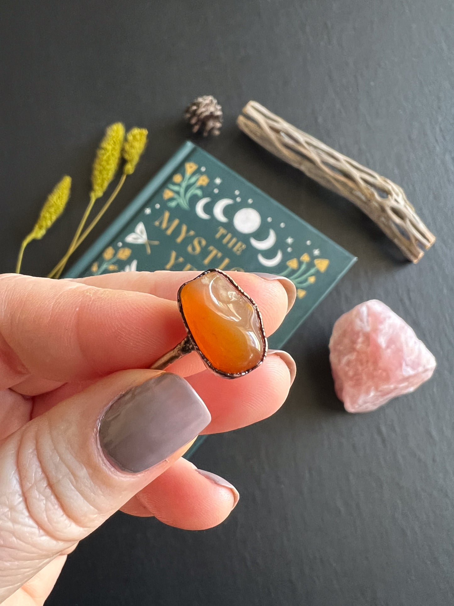 Carnelian Ring Size 7.75