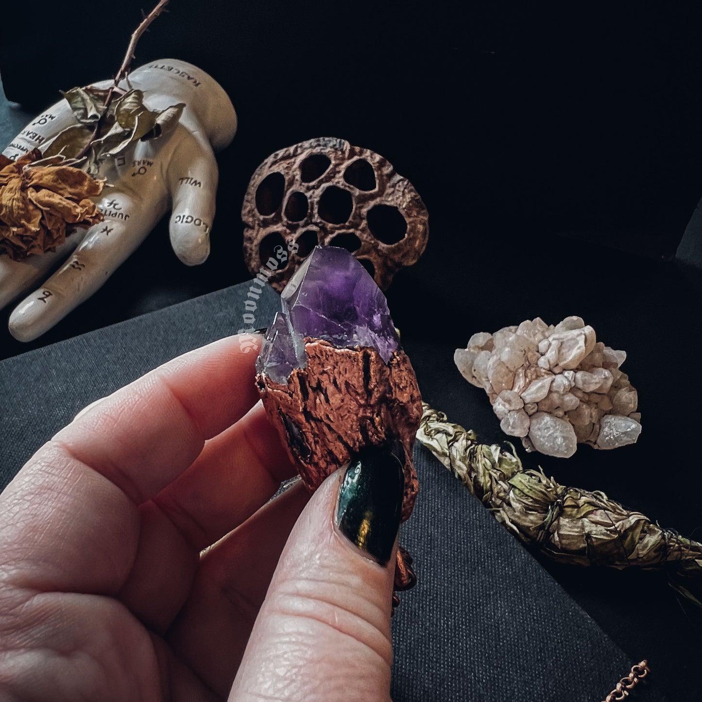 Chunky Amethyst Pendant