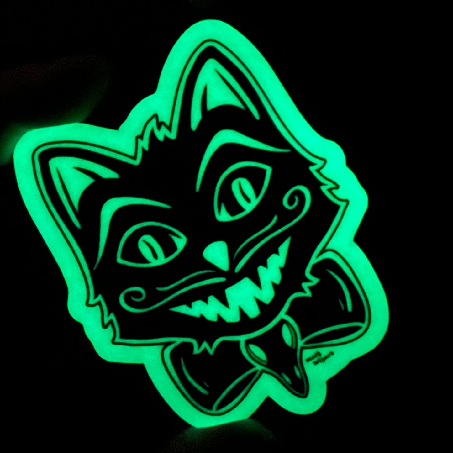 Halloween Cat Glow Sticker