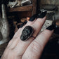 Obsidian Skull Ring Size 8.25