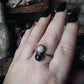 Obisidan + Moonstone Ring Size 12.75
