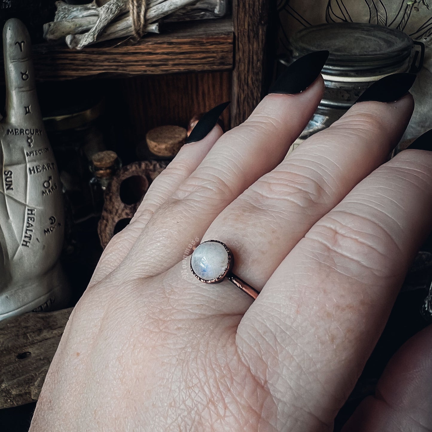 Moonstone Ring Size 9.5