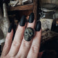 Obsidian Skull Ring Size 6.25