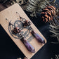 Amethyst + Skulls Earrings