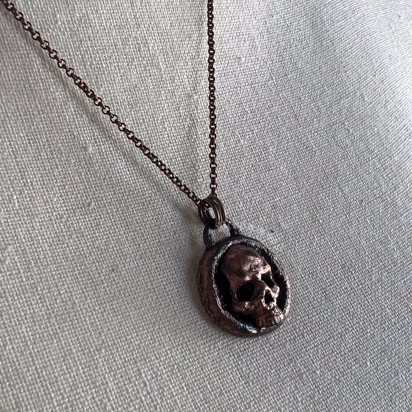 Skull Coin Necklace