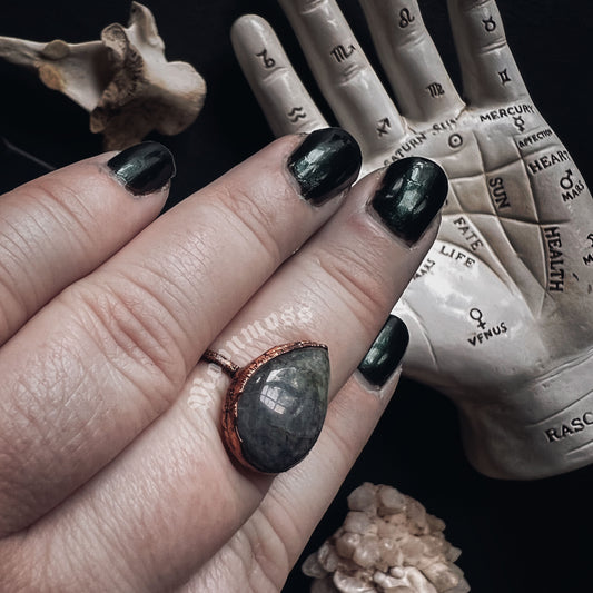 Labradorite Ring Size 8