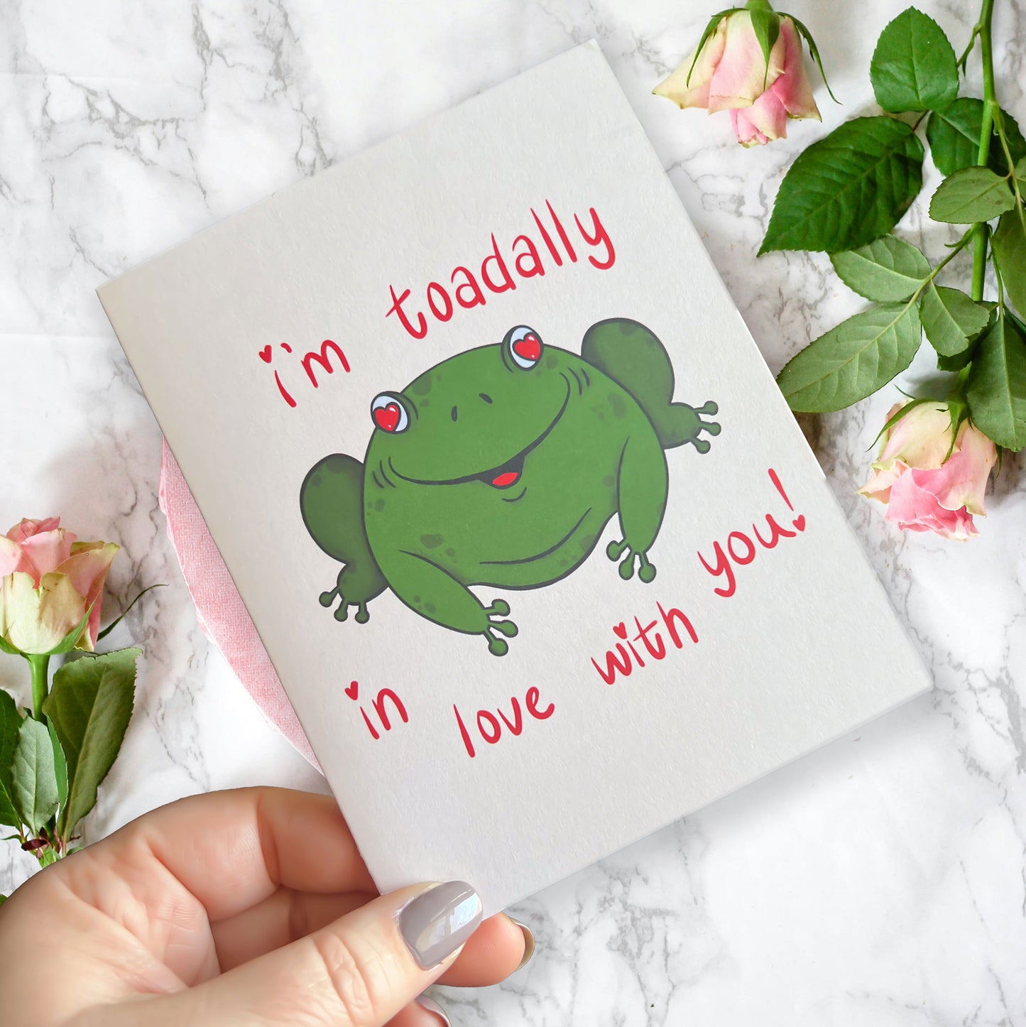 Toadally in Love Card
