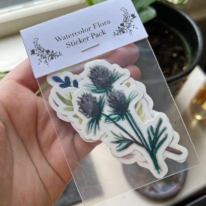 Watercolor Flora Sticker Pack